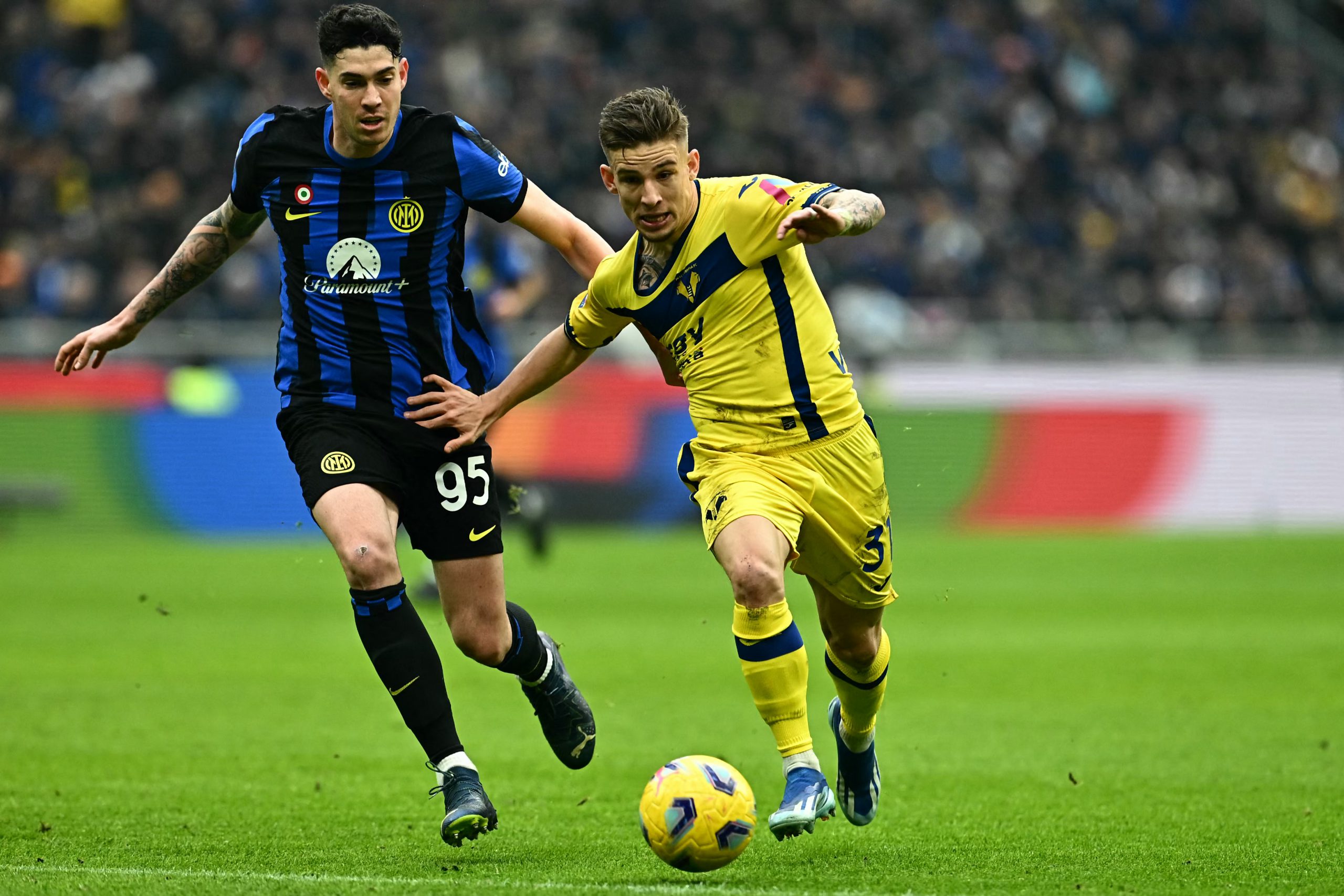 Alessandro Bastoni e Tomas Suslov, Inter-Verona