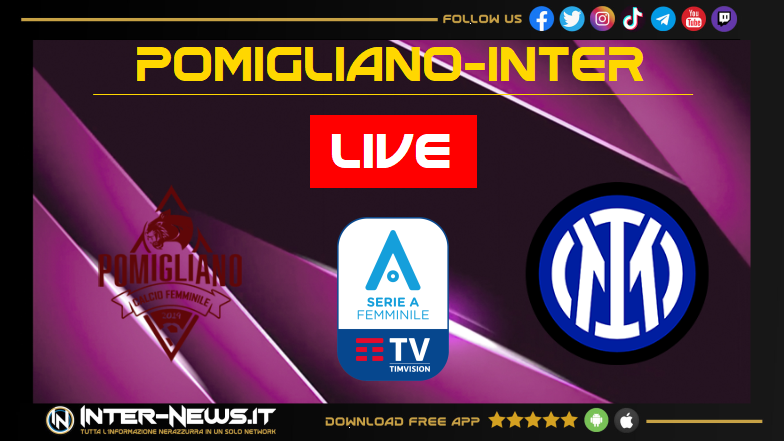 Pomigliano-Inter Women, live