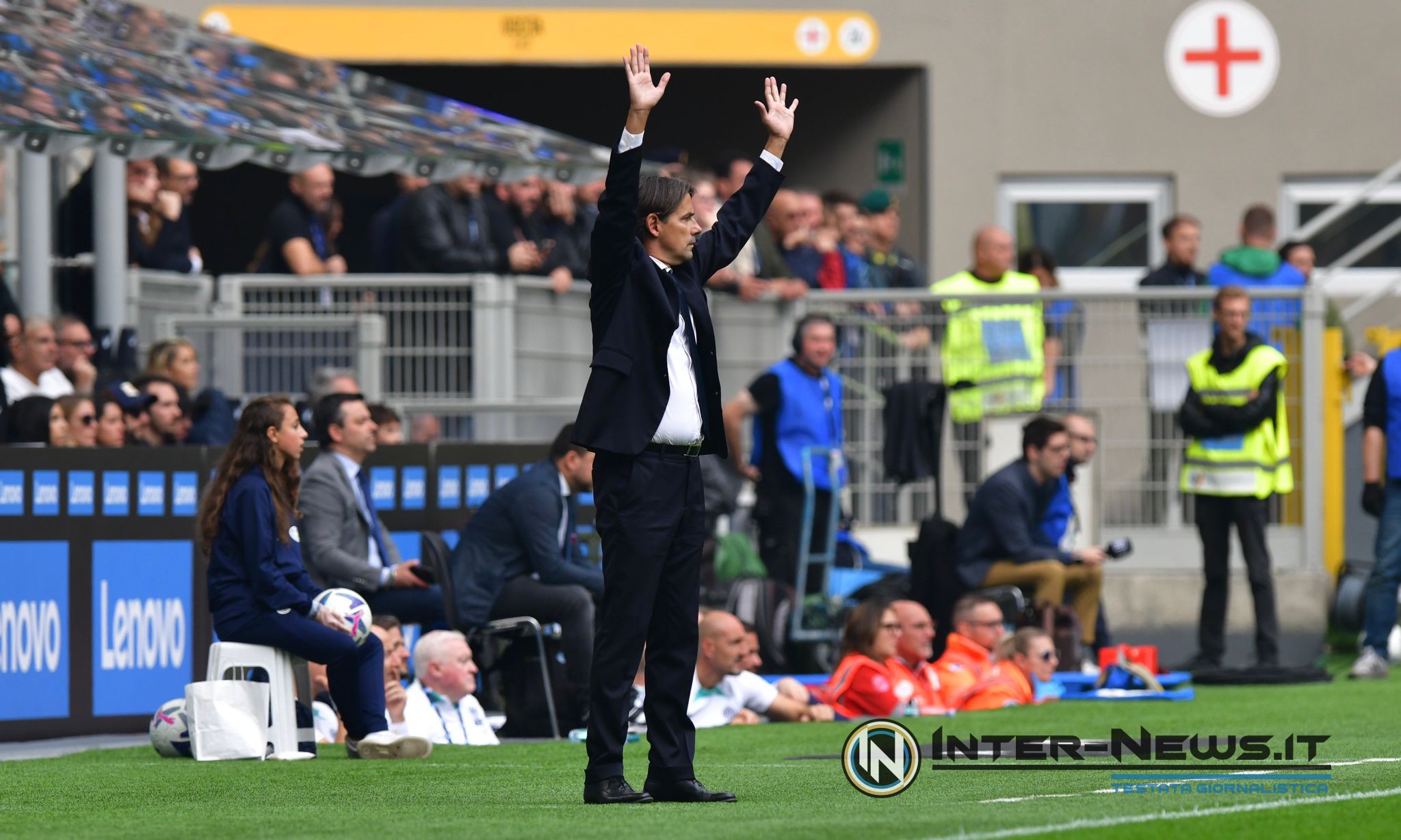 Simone Inzaghi in Inter Salernitana (Photo by Tommaso Fimiano, Copyright Inter-News.it)