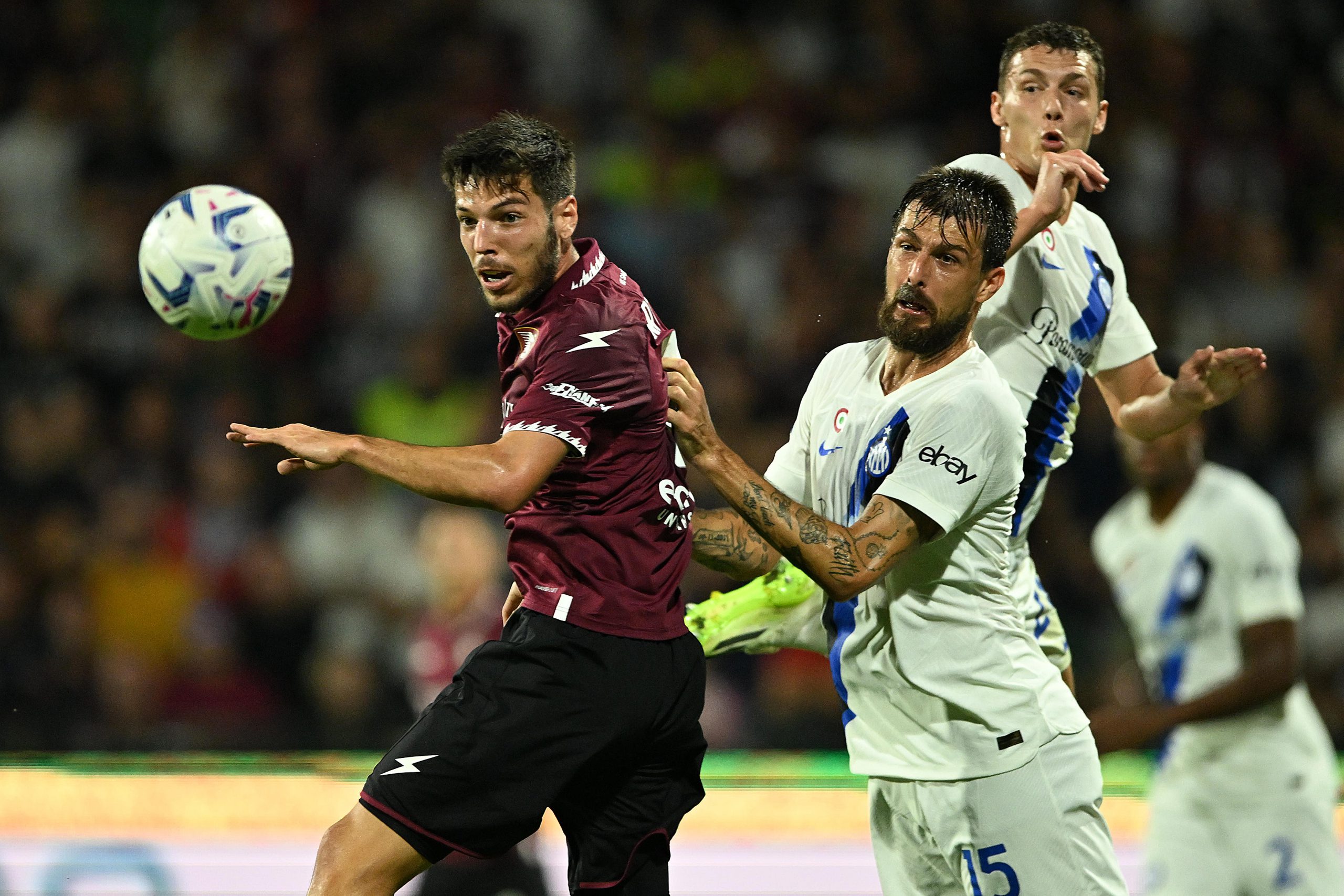 Acerbi in Salernitana-Inter