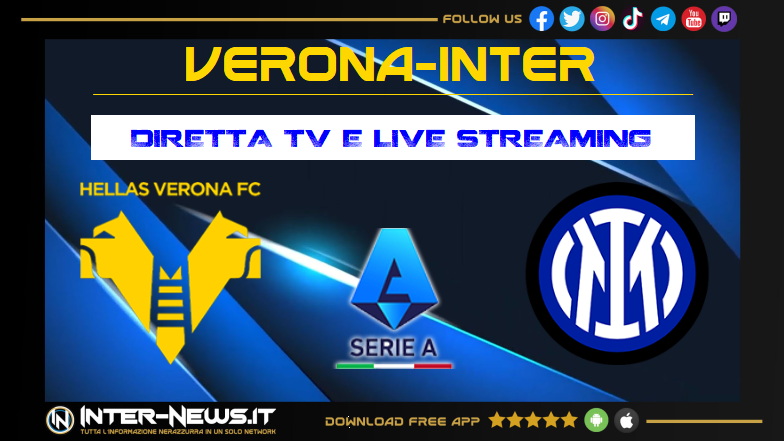 Verona-Inter dove vederla diretta tv e streaming